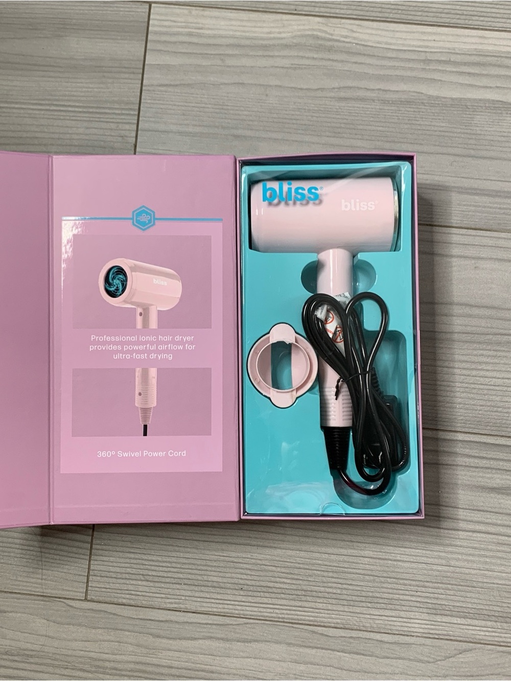 bliss Light Pink High-Speed Hair Dryer - Picture 2 of 3